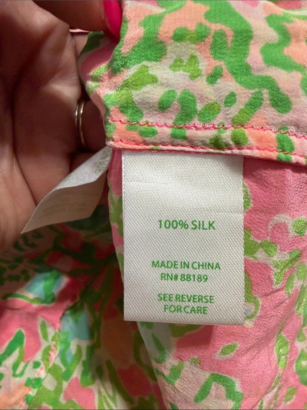 Lilly Pulitzer Southern Charm silk tank XS - Picture 7 of 8